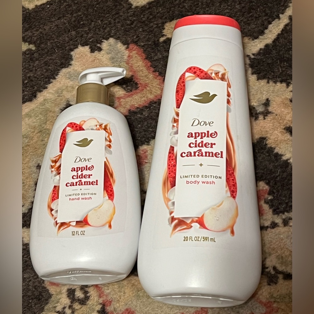 2 Pc Bundle Limited Edition Dove Holiday Treats  Yummy Apple Cider Caramel